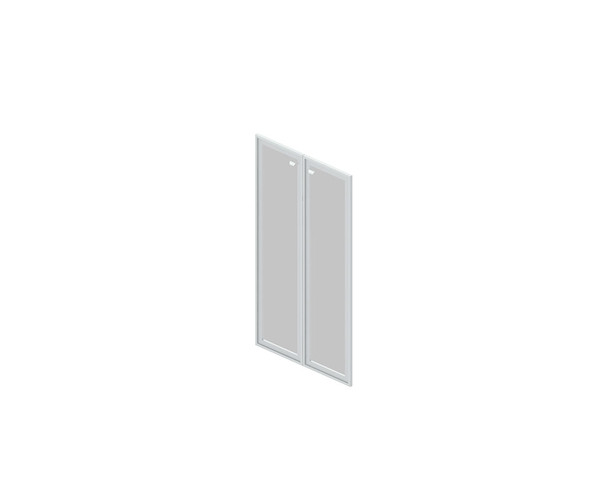 G-02 Дверь стеклянная универсальная в раме из МДФ