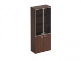 KC 306 Шкаф для документов со стеклянными тонированными дверьми в раме