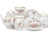 Чайный сервиз Белый лебедь Цветение