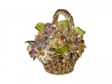 CDA 6018 Корзинка с цветами из хрусталя