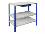 Верстак Garage № 113 серый/синий