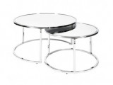 Кофейный столик Goldy Silver (набор из 2-х штук)