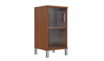 B 411.5 Шкаф колонка низкая со стеклянной дверью