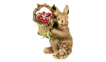 CDA 1058 Кролик с хрустальными цветами