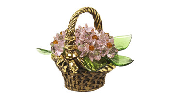 CDA 6004 Корзинка с хрустальными цветами