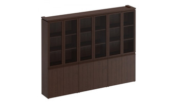 МК 378 Шкаф для документов со стеклянными дверями