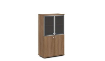 V-666 Шкаф комбинированный со стеклом в алюминиевом профиле