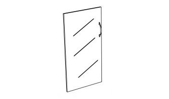 К 621 Дверь стеклянная низкая