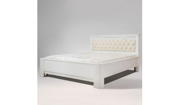 Кровать Нинель с декором (1600) с мягким изголовьем без изножья