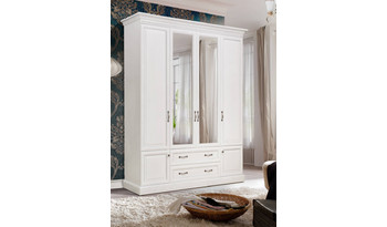 Шкаф 4-дв. комбинированный Нинель с декором