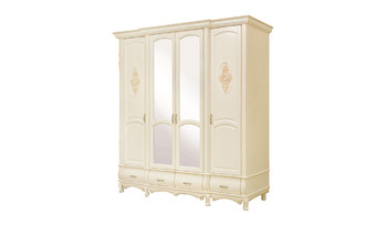 Шкаф 4-х дверный Оскар с декором