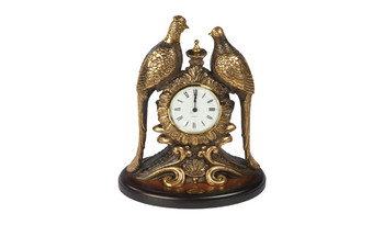 Часы каминные Павлины