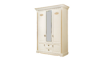 Шкаф 3-х дверный с декором Афина