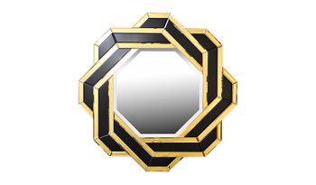 Зеркало черно-золотое KFE7H018