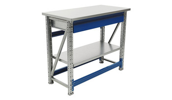 Верстак MASTER MT100.MF1/MF1.101 серый/синий