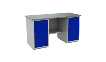 Верстак Profi WT160.WD1/WD1.000 серый/синий