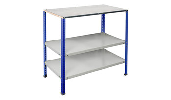 Верстак Garage № 112 серый/синий