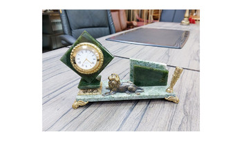 Письменный прибор из нефрита и жадеита