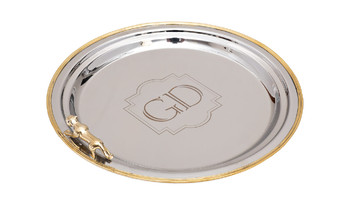 95IM-16520 Поднос круглый Леопард