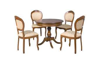 Стол обеденный Форте К900  ПРЕМИУМ  с декором 107 круглый