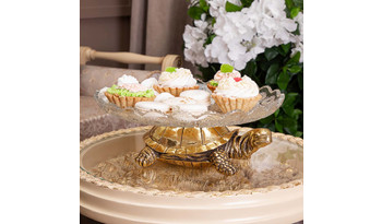 Фруктовница-конфетница Черепаха с чашей  Sakura MEY-JI