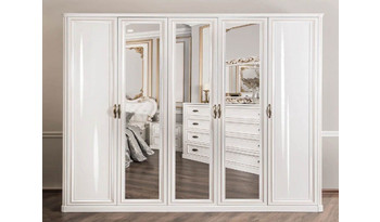 Шкаф 5-х ств. Натали Люкс (с зеркалами)