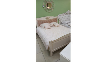 Кровать Оскар (1600) (с декором, мягкое изголовье)