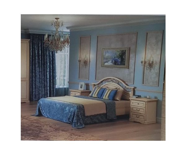 Джоконда Кровать двойная с ковкой без изножья 1800*2000 (спальня)