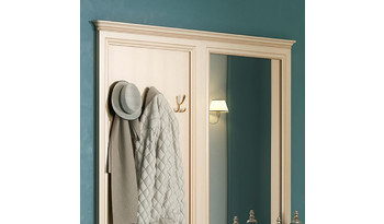 Джоконда Карниз К-2 двойной для комплекта вешалки и зеркала (прихожая)