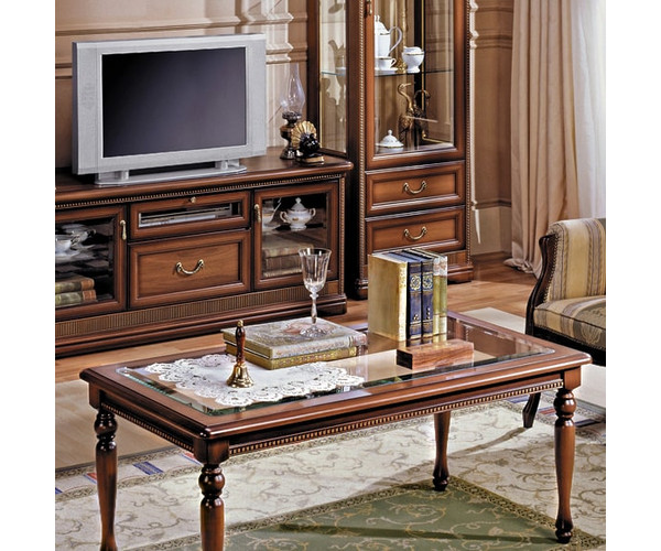 Джоконда Стол журнальный со стеклом (гостиная)