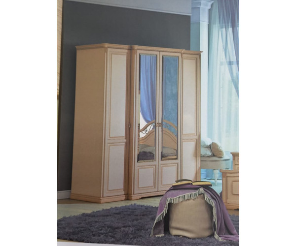 Джоконда Шкаф 4-дв с зеркалами (спальня)